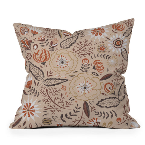 Pimlada Phuapradit Mystic Floral 2 Outdoor Throw Pillow