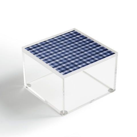 Pimlada Phuapradit Navy Gingham Acrylic Box