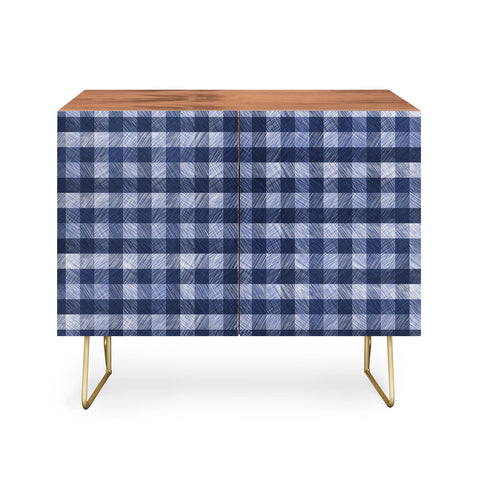 Pimlada Phuapradit Navy Gingham Credenza