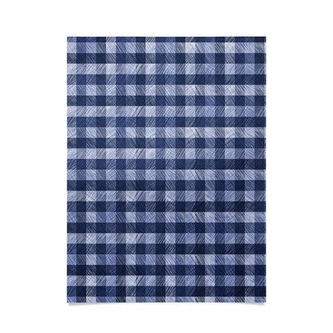 Pimlada Phuapradit Navy Gingham Poster