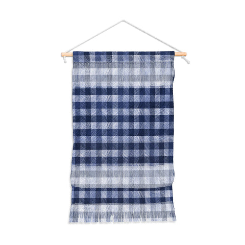 Pimlada Phuapradit Navy Gingham Wall Hanging Portrait