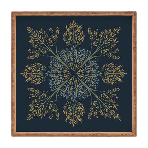 Pimlada Phuapradit Nocturne tree Square Tray