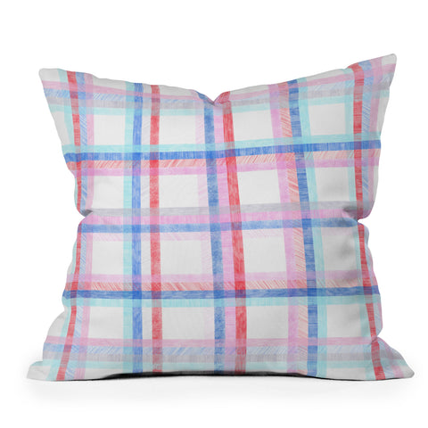 Pimlada Phuapradit Nova checker Outdoor Throw Pillow