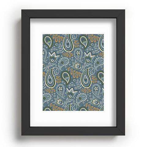 Pimlada Phuapradit Paisley Floral 2492 Recessed Framing Rectangle