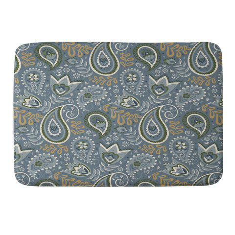 Pimlada Phuapradit Paisley Floral 2492 Memory Foam Bath Mat