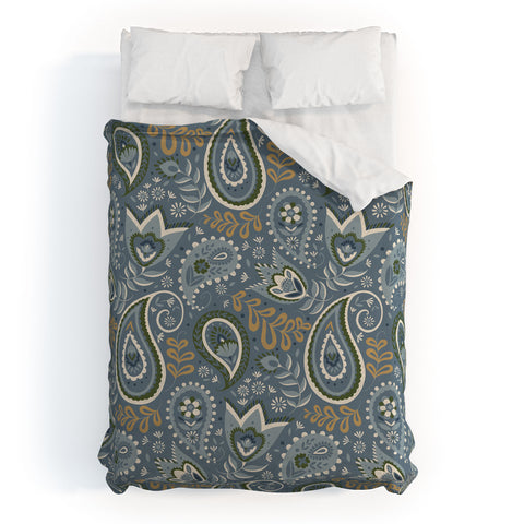 Pimlada Phuapradit Paisley Floral 2492 Duvet Cover