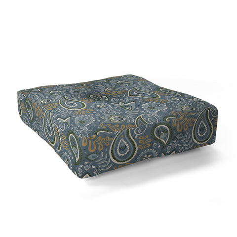 Pimlada Phuapradit Paisley Floral 2492 Floor Pillow Square