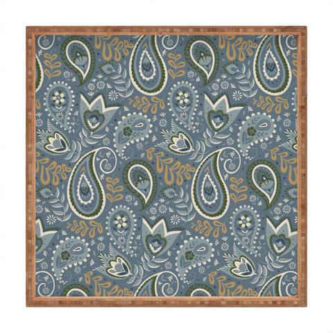 Pimlada Phuapradit Paisley Floral 2492 Square Tray