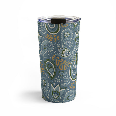 Pimlada Phuapradit Paisley Floral 2492 Travel Mug