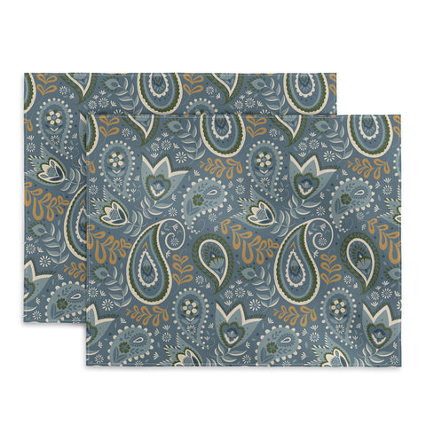 Pimlada Phuapradit Paisley Floral 2492 Placemat