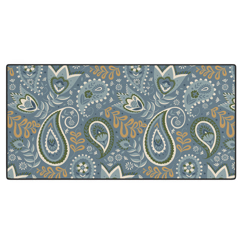 Pimlada Phuapradit Paisley Floral 2492 Desk Mat