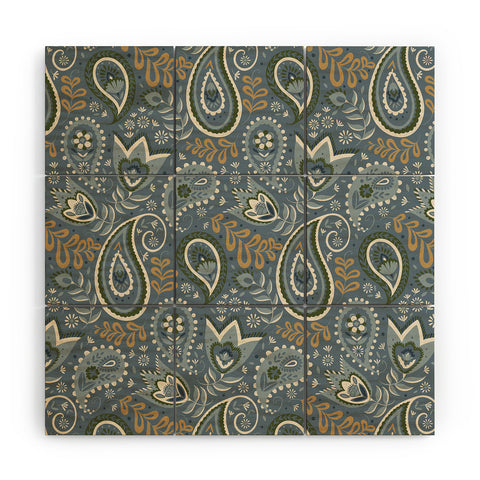 Pimlada Phuapradit Paisley Floral 2492 Wood Wall Mural