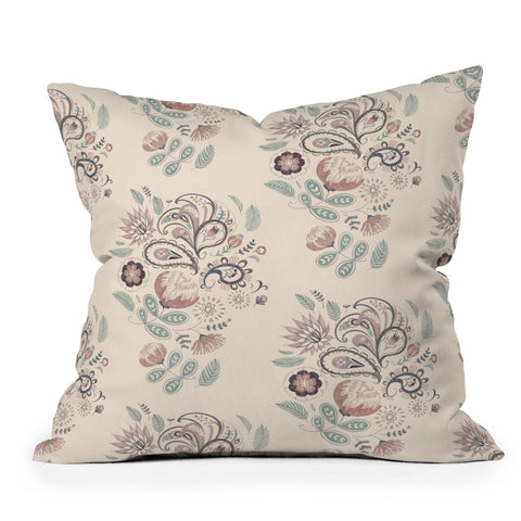 Pimlada Phuapradit Paisley Harmony Outdoor Throw Pillow