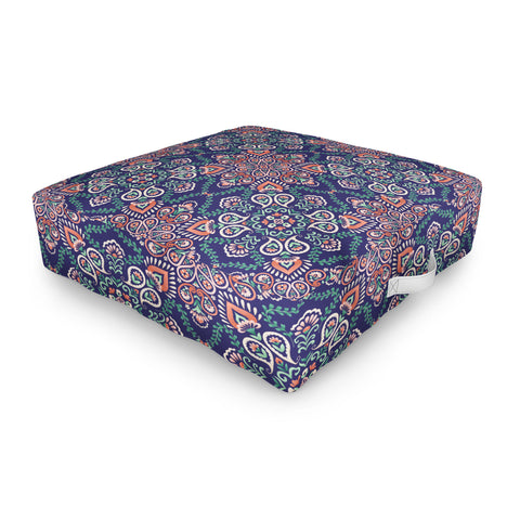 Pimlada Phuapradit Paisley tiles 02 Outdoor Floor Cushion