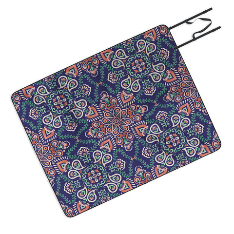 Pimlada Phuapradit Paisley tiles 02 Picnic Blanket