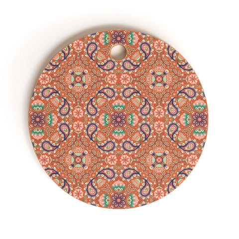 Pimlada Phuapradit Paisley Tiles 3 Cutting Board Round