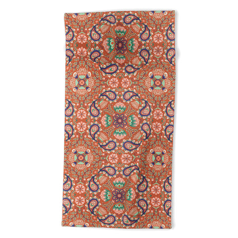 Pimlada Phuapradit Paisley Tiles 3 Beach Towel