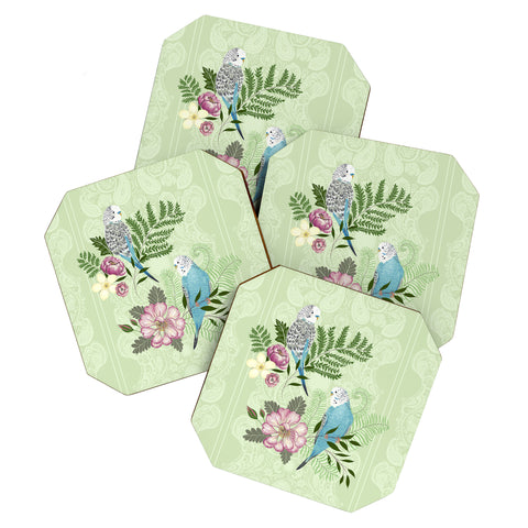 Pimlada Phuapradit Parakeets Coaster Set
