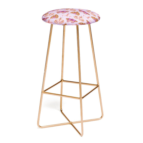 Pimlada Phuapradit Patterned Moths Bar Stool
