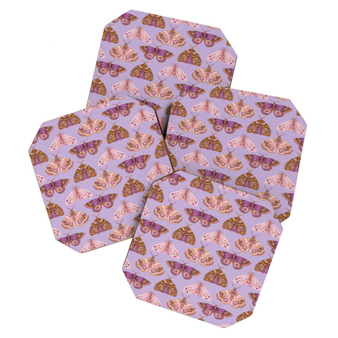 Pimlada Phuapradit Patterned Moths Coaster Set