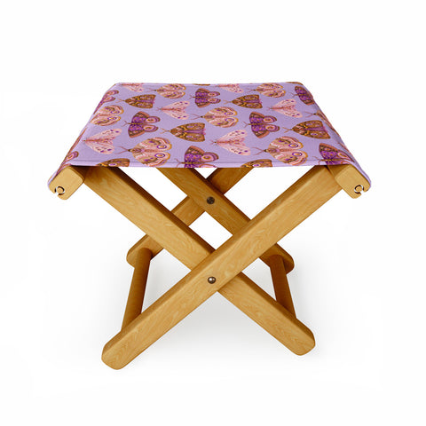 Pimlada Phuapradit Patterned Moths Folding Stool
