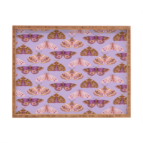 Pimlada Phuapradit Patterned Moths Rectangular Tray