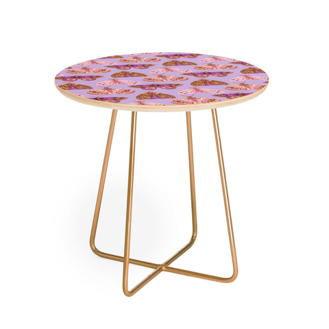 Pimlada Phuapradit Patterned Moths Round Side Table
