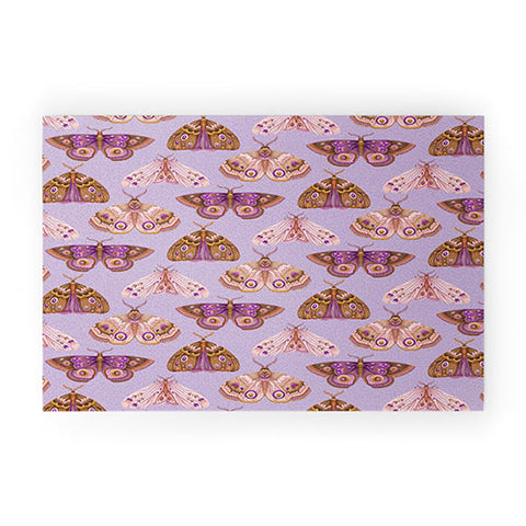 Pimlada Phuapradit Patterned Moths Welcome Mat