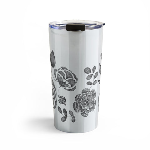 Pimlada Phuapradit Peony Stencil Travel Mug