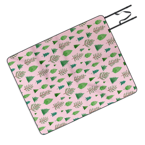 Pimlada Phuapradit Pine tree pattern Picnic Blanket