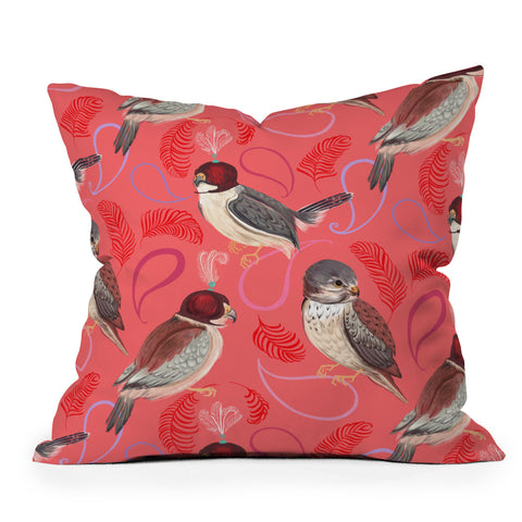 Pimlada Phuapradit Pygmy Falcons Outdoor Throw Pillow
