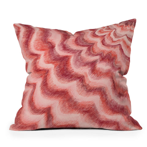 Pimlada Phuapradit Red Beam Outdoor Throw Pillow