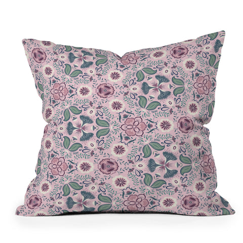 Pimlada Phuapradit Sangria garden Outdoor Throw Pillow