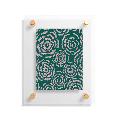 Pimlada Phuapradit Scalloped Flowers Floating Acrylic Print