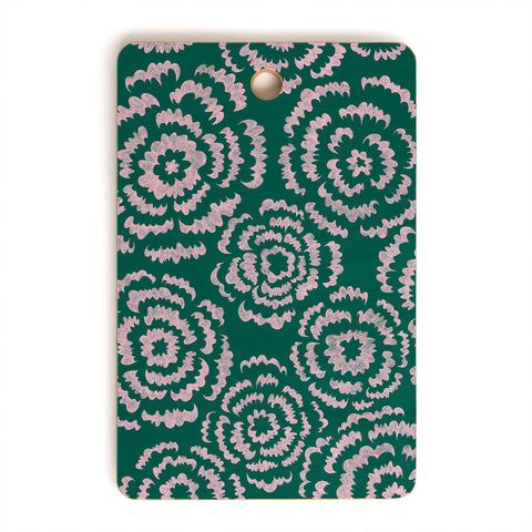 Pimlada Phuapradit Scalloped Flowers Cutting Board Rectangle