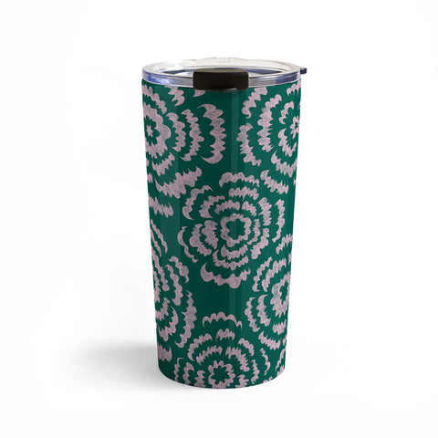 Pimlada Phuapradit Scalloped Flowers Travel Mug