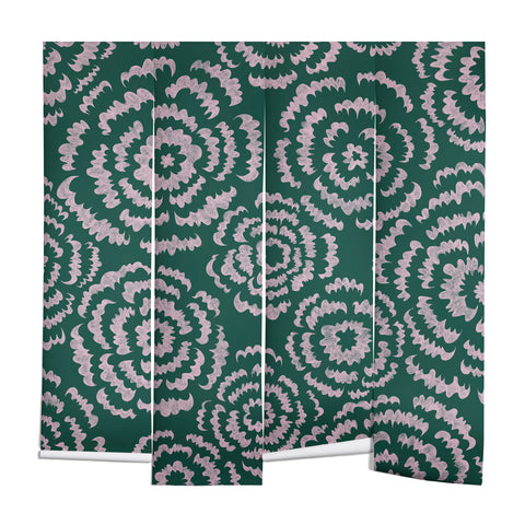 Pimlada Phuapradit Scalloped Flowers Wall Mural