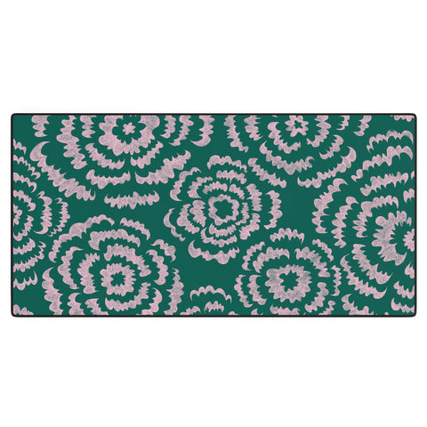 Pimlada Phuapradit Scalloped Flowers Desk Mat