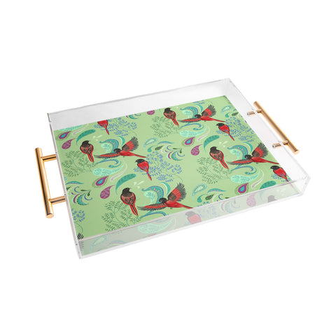 Pimlada Phuapradit Scarlet Minivet Acrylic Tray