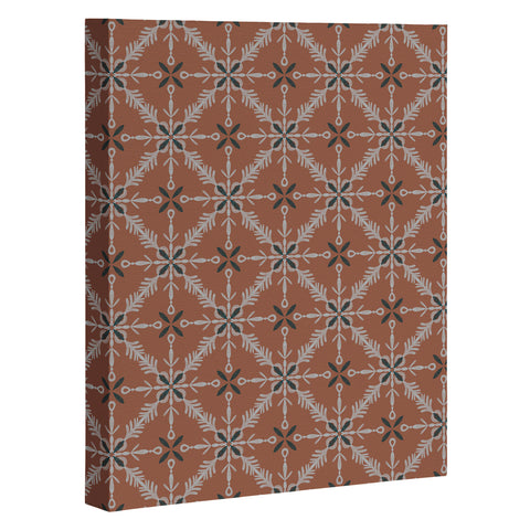 Pimlada Phuapradit Snowflake tile 1 Art Canvas