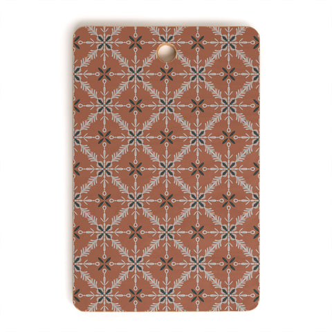 Pimlada Phuapradit Snowflake tile 1 Cutting Board Rectangle