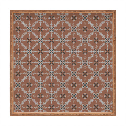Pimlada Phuapradit Snowflake tile 1 Square Tray