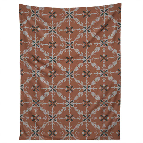 Pimlada Phuapradit Snowflake tile 1 Tapestry