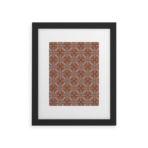 Pimlada Phuapradit Snowflake tile 1 Framed Art Print