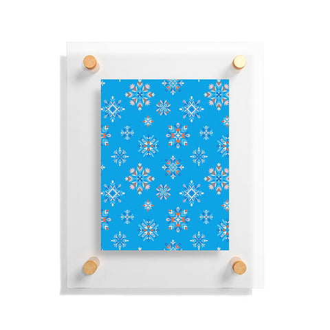 Pimlada Phuapradit Snowflakes Blue Floating Acrylic Print