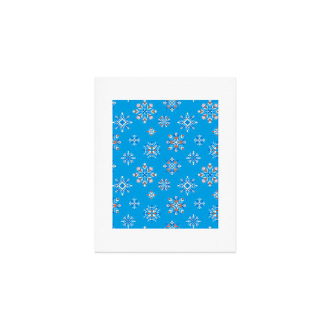 Pimlada Phuapradit Snowflakes Blue Art Print