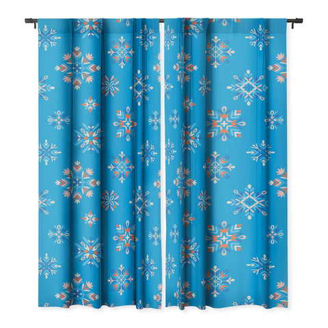 Pimlada Phuapradit Snowflakes Blue Blackout Non Repeat