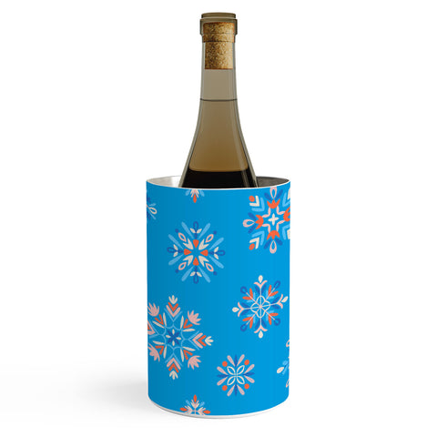 Pimlada Phuapradit Snowflakes Blue Wine Chiller