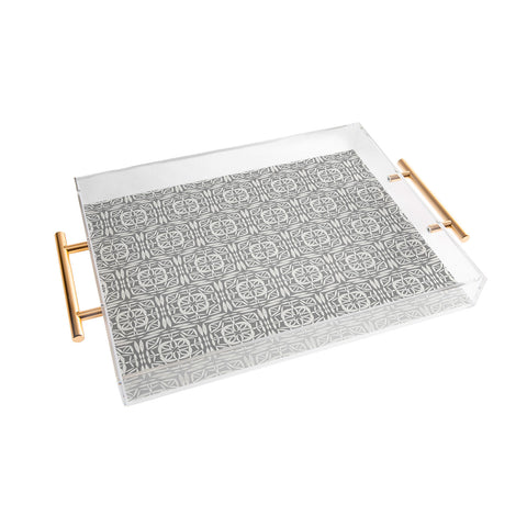 Pimlada Phuapradit Square lace Ivory grey Acrylic Tray