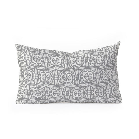 Pimlada Phuapradit Square lace Ivory grey Oblong Throw Pillow